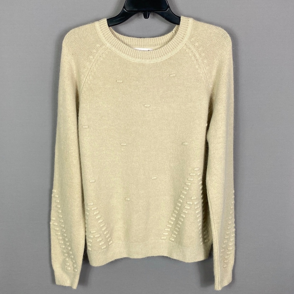 Nanette Lepore Womens Knit Sweater in Oatmeal Size Large NWT
